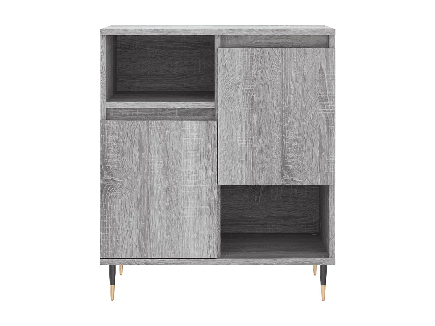 Buffet aparador cômoda armário unidade de armazenamento organizador cozinha sala salonsonoma 60 x 35 x 70 cm madeira trabalhada cinza 02_0036409