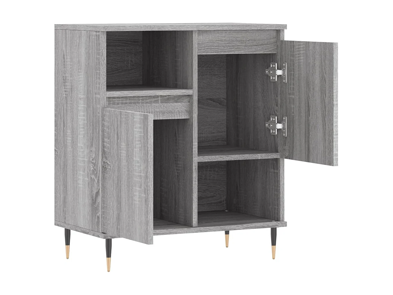 Buffet aparador cômoda armário unidade de armazenamento organizador cozinha sala salonsonoma 60 x 35 x 70 cm madeira trabalhada cinza 02_0036409