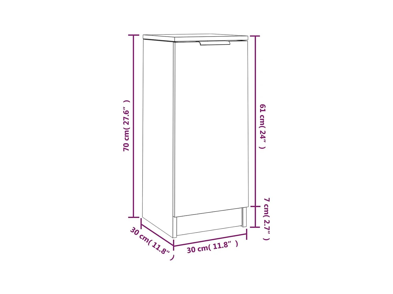 Buffet aparador cômoda armário unidade de armazenamento organizador cozinha sala salas conjunto de 2 30 x 30 x 70 cm madeira trabalhada cinza 02_0036841
