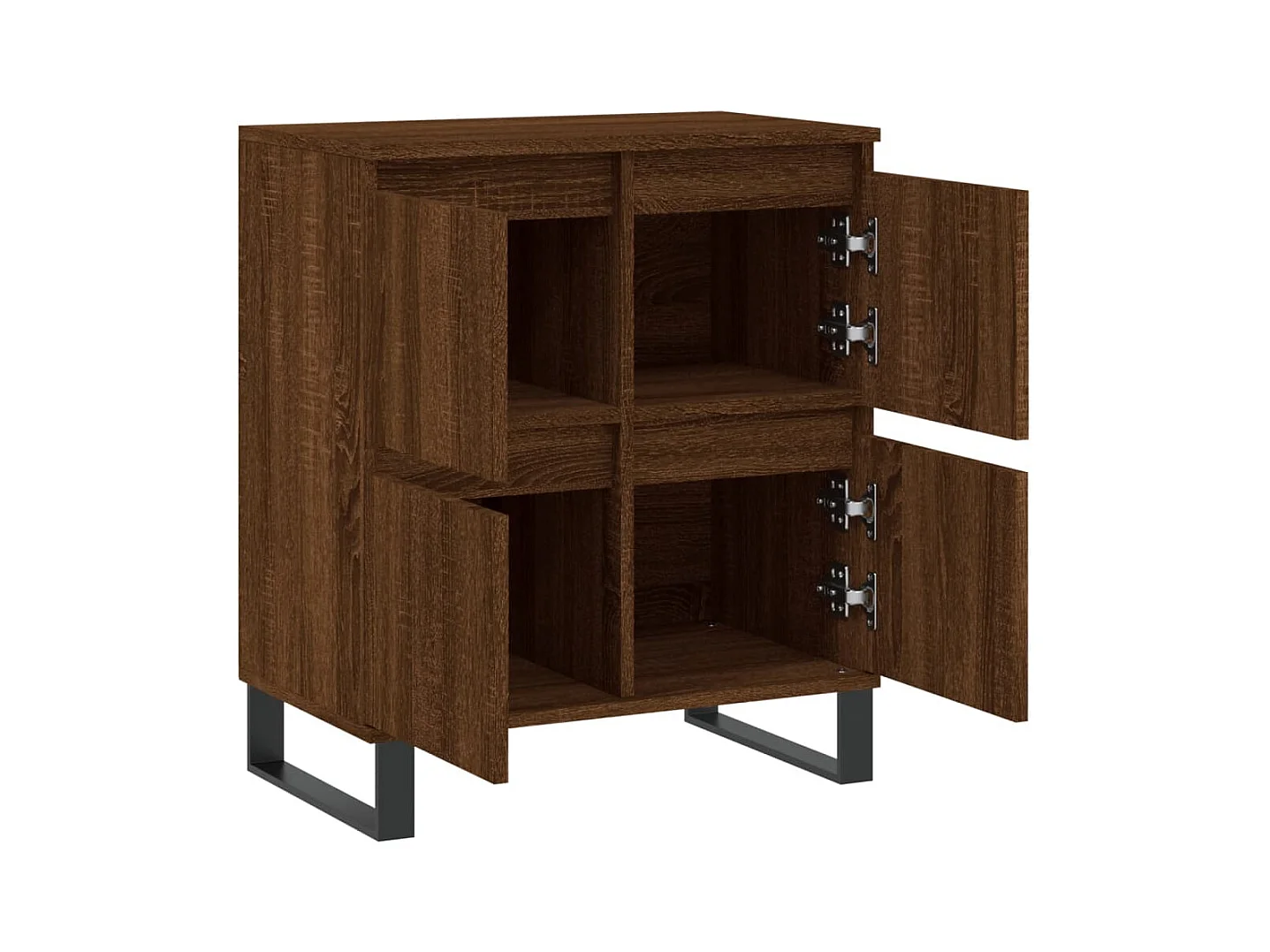 Buffet aparador cômoda armário unidade de armazenamento organizador cozinha sala sala 60 x 35 x 70 cm madeira trabalhada marrom 02_0031291