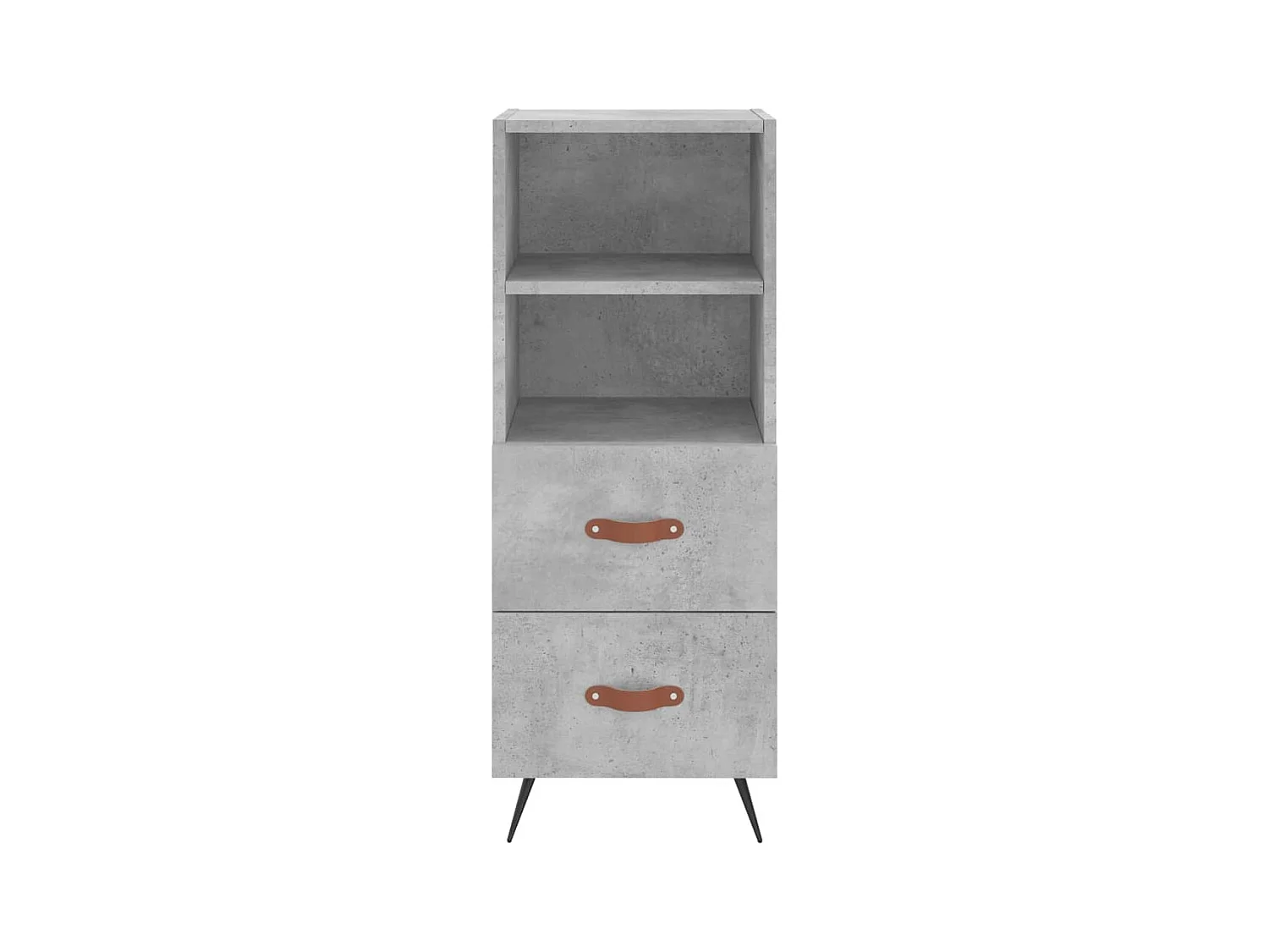 Aparador buffet cómoda armario mueble organizador cocina salón salón 34,5 x 34 x 90 cm madera contrachapada gris 02_0031917