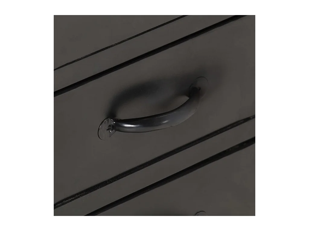 Aparador cómoda armario mueble organizador cocina salón salón 110 x 30 x 65 cm madera maciza de mango en bruto y acero marrón 02_0029509