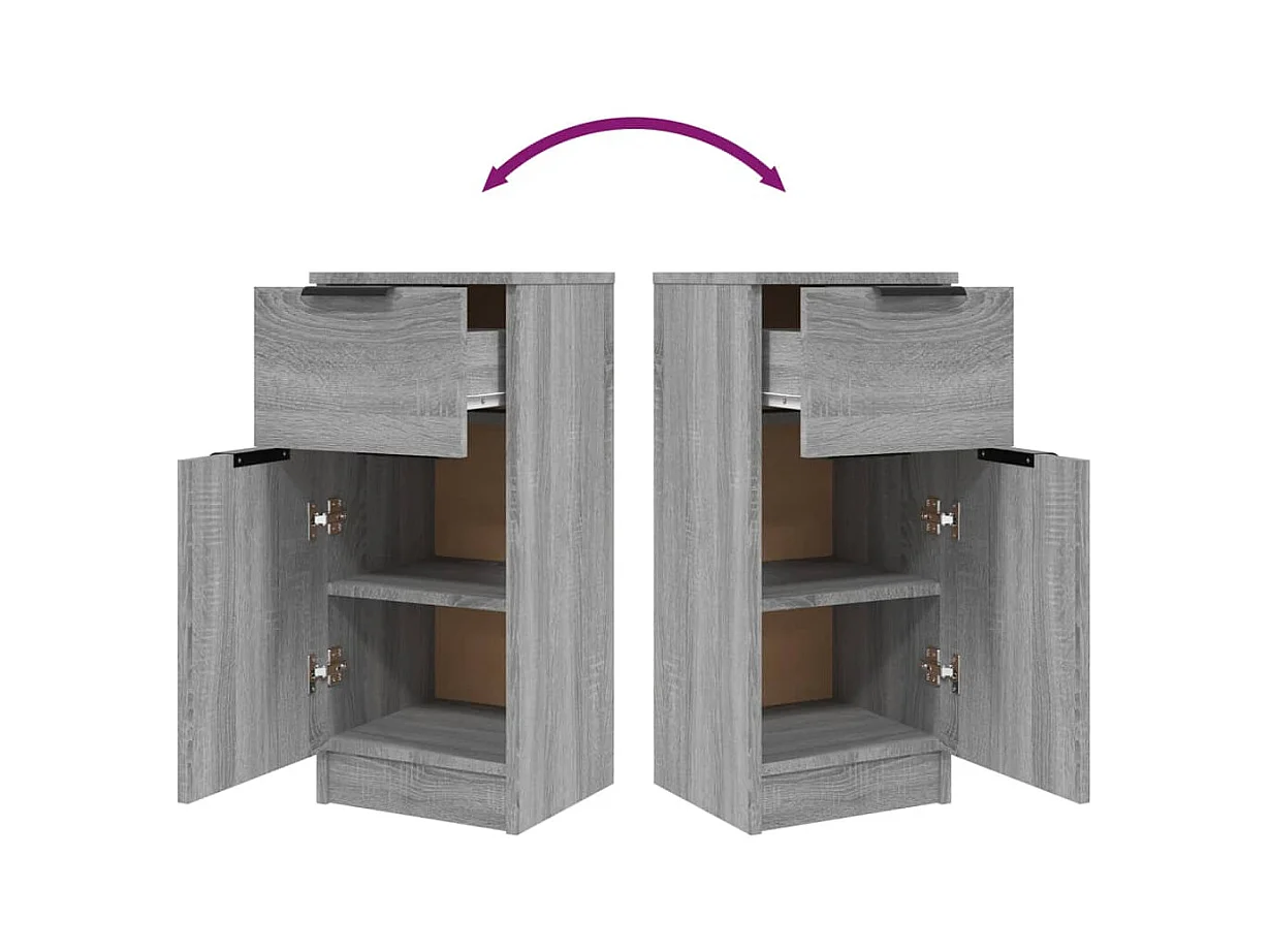 Aparador cômoda armário armário organizador cozinha sala salonsonoma 30 x 30 x 70 cm madeira trabalhada cinza 02_0036289