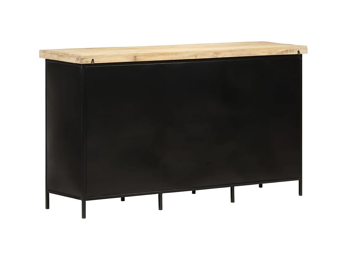 bahut commode armoire bois blanche 140 x 38 x 76 cm 02_0029550