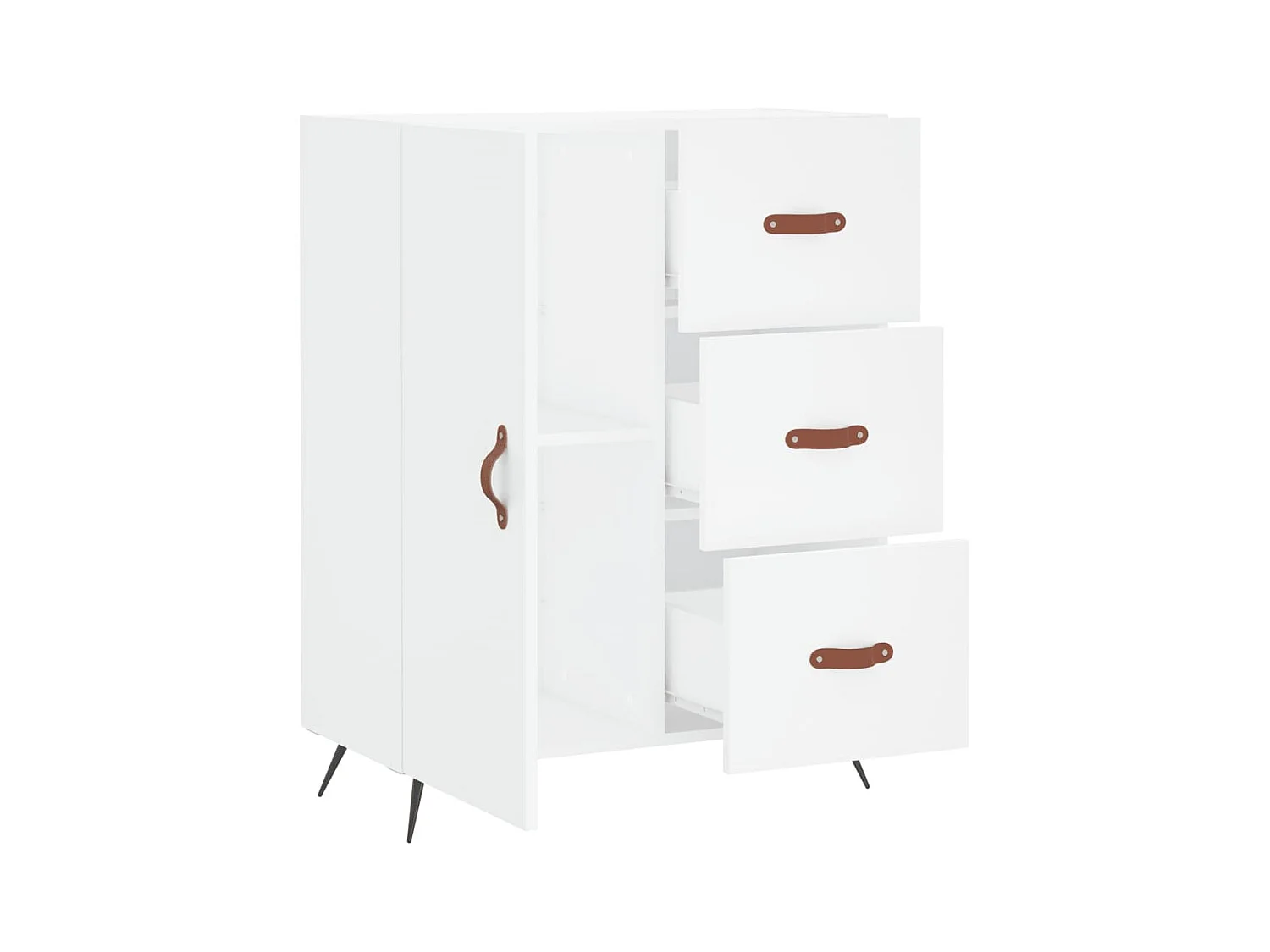 bahut commode armoire bois blanche 69.5 x 34 x 90 cm 02_0030442