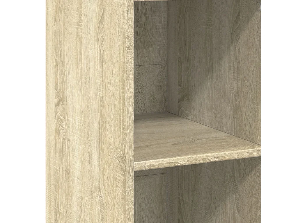 Aparador buffet cómoda mueble almacenaje organizador cocina salón salón Sonoma 40 x 41 x 124 cm madera contrachapada marrón 02_0031566