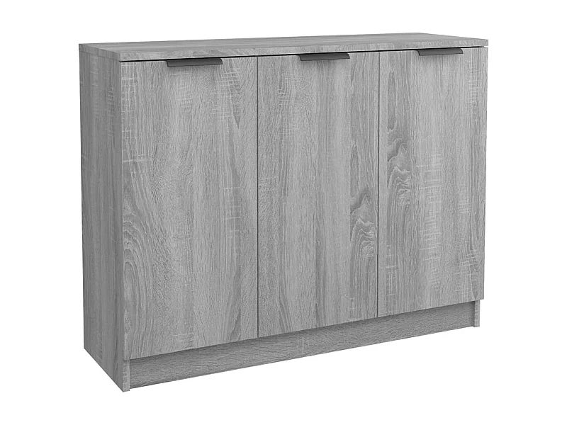 Aparador buffet cómoda armario unidad de almacenamiento organizador cocina salón salonsonoma 90,5 x 30 x 70 cm madera contrachapada gris 02_0036545
