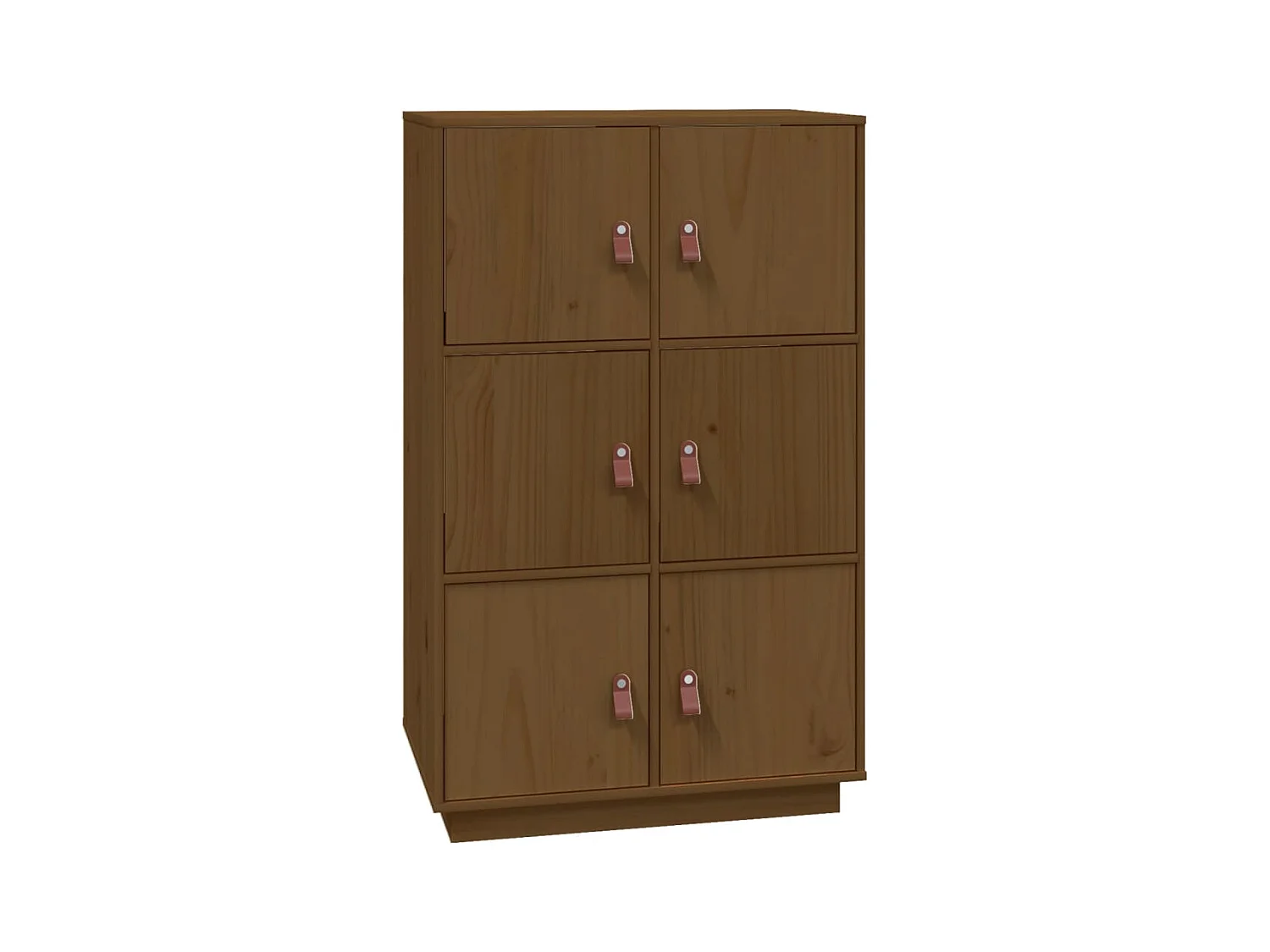 Aparador cômoda armário armário organizador cozinha sala sala alto 67 x 40 x 108,5 cm madeira maciça de pinho marrom 02_0034757