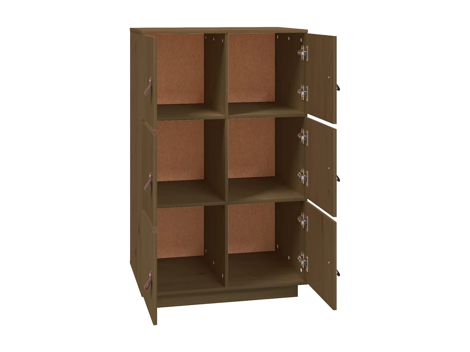 Credenza cassettiera cassettiera mobile contenitore organizer cucina soggiorno soggiorno alto 67 x 40 x 108,5 cm legno di pino massiccio marrone 02_0034757