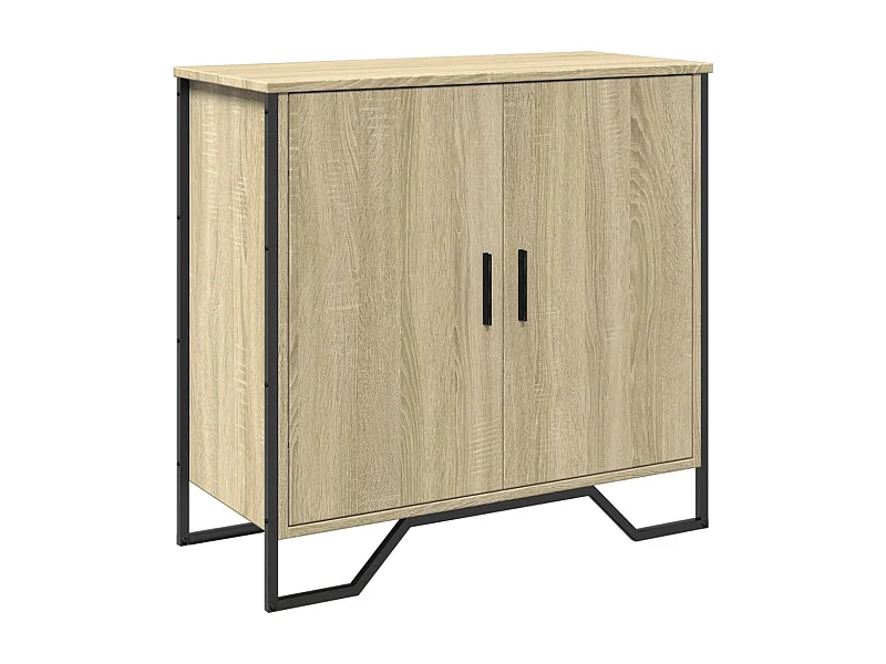 Credenza cassettiera cassettiera mobile contenitore organizer cucina soggiorno soggiorno Sonoma 78 x 35,5 x 74,5 cm derivati ​​del legno marrone 02_0031710