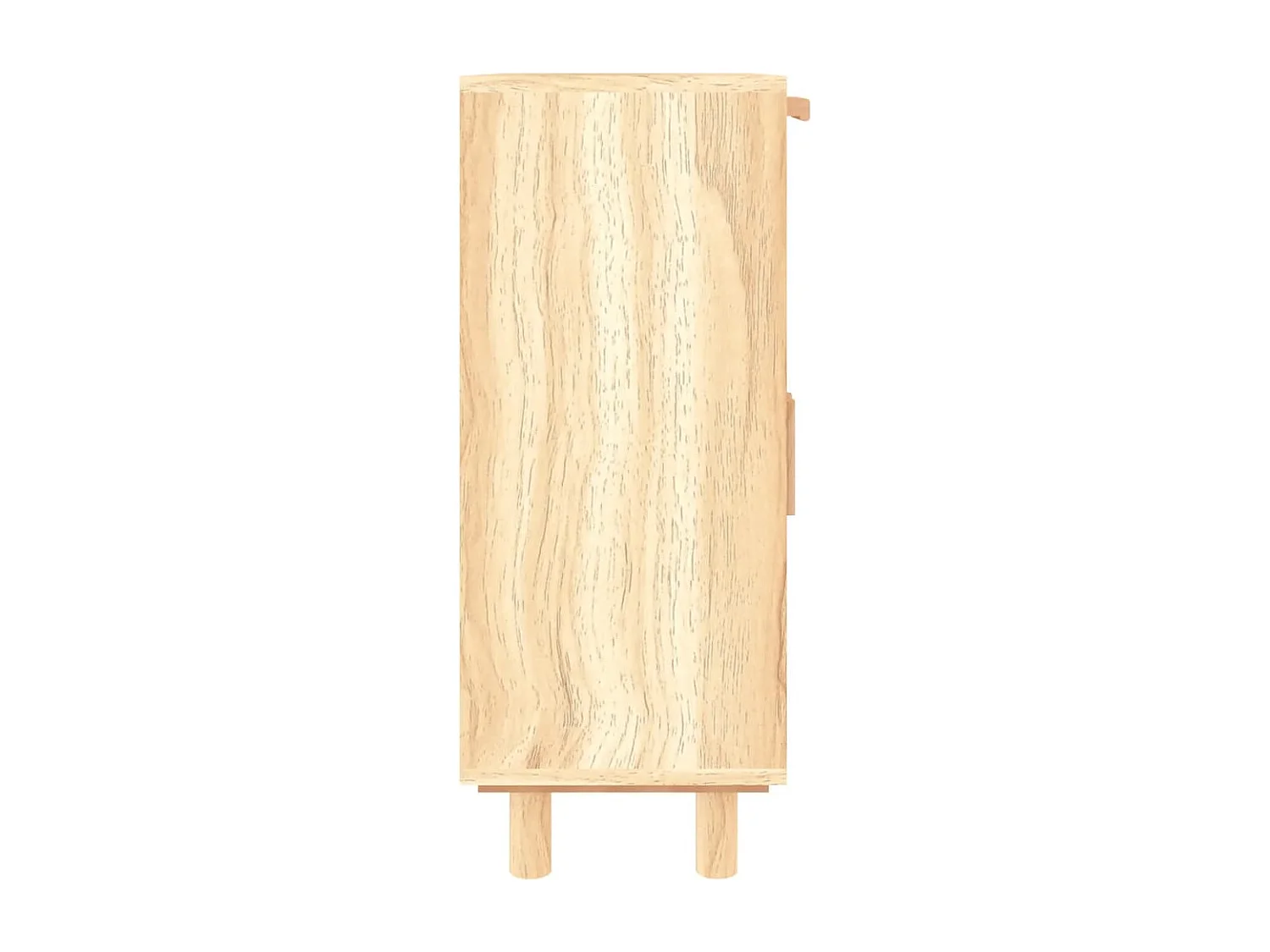 Credenza buffet cassettiera mobile contenitore organizer cucina soggiorno soggiorno 60 x 30 x 75 cm legno di pino massiccio e rattan naturale marrone 02_0035720