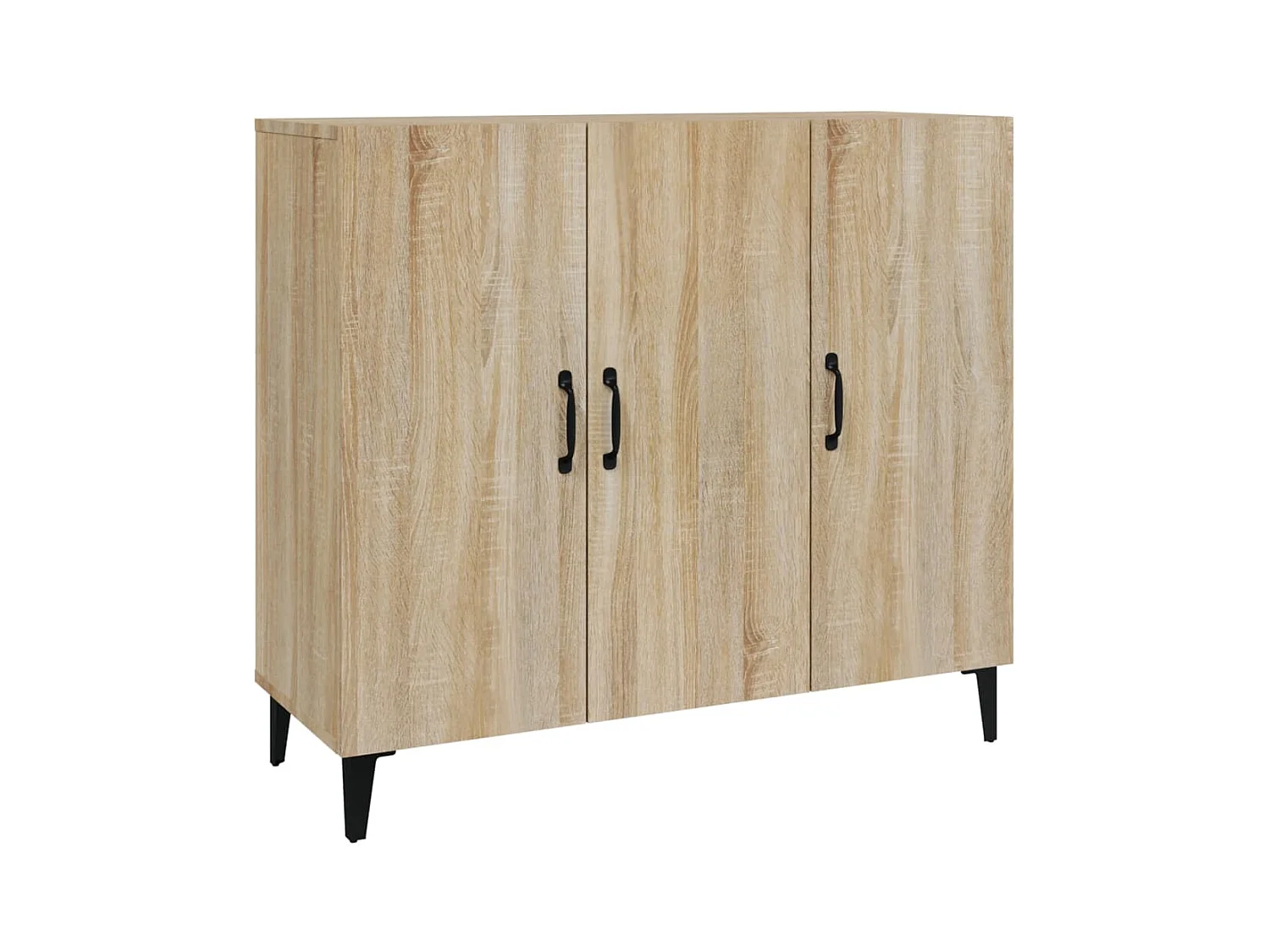 Aparador cómoda cómoda armario unidad de almacenamiento organizador cocina salón salón Sonoma 90 x 34 x 80 cm madera contrachapada marrón 02_0031733