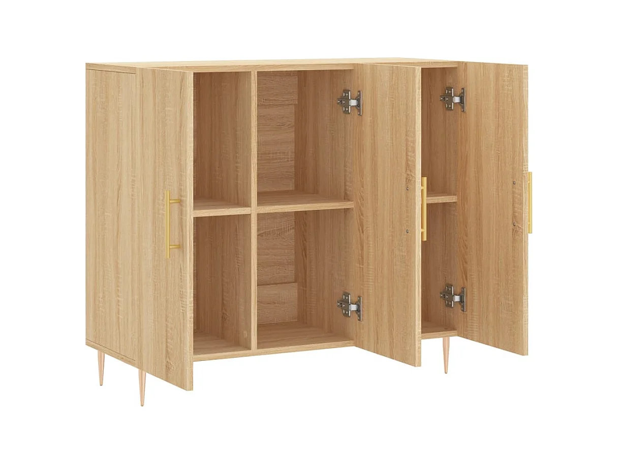 bahut commode armoire bois marron 90 x 34 x 80 cm 02_0031736