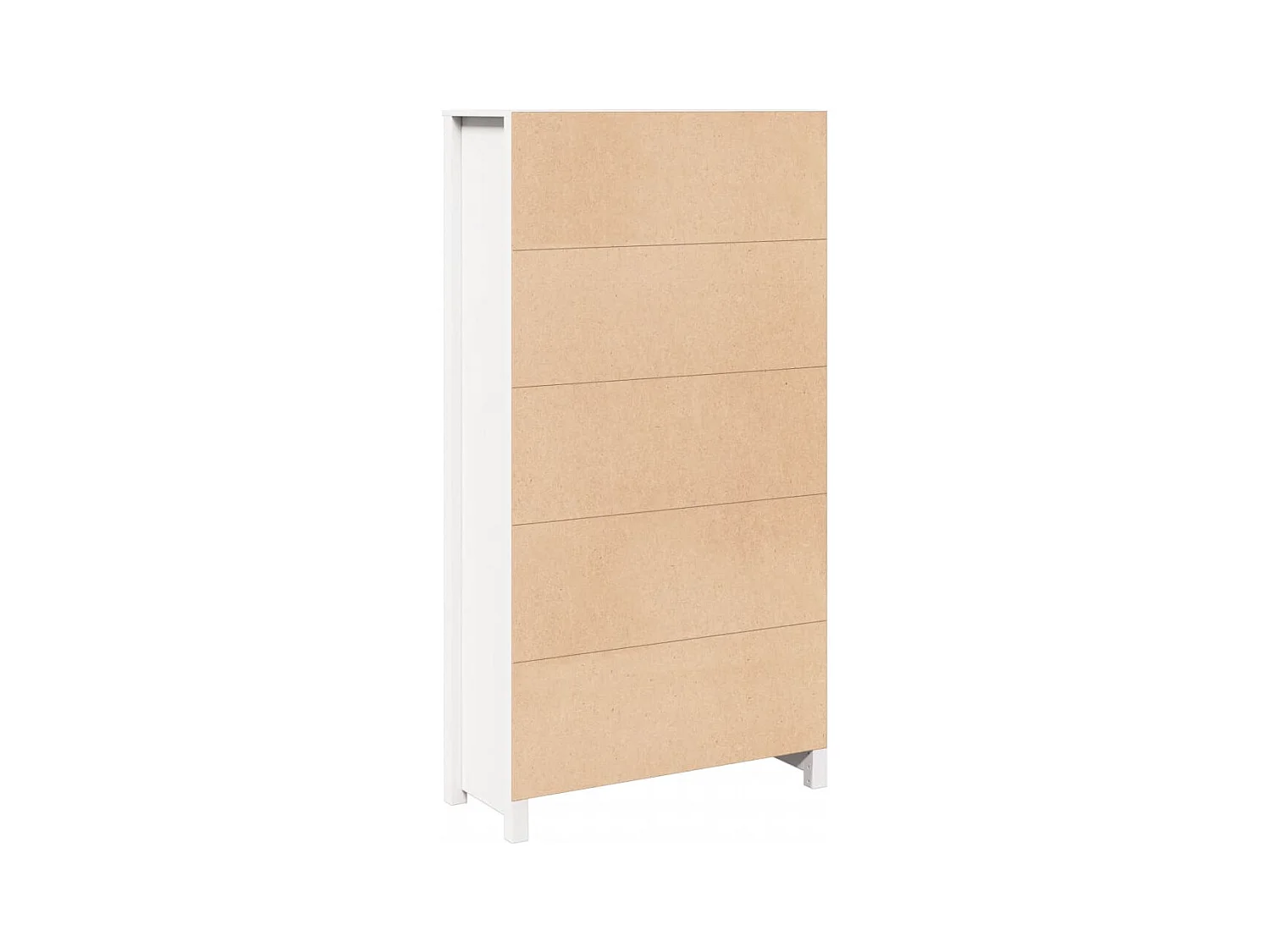 Buffet aparador cômoda armário organizador unidade cozinha sala sala alta 80 x 35 x 154 cm madeira maciça de pinho branco 02_0032770