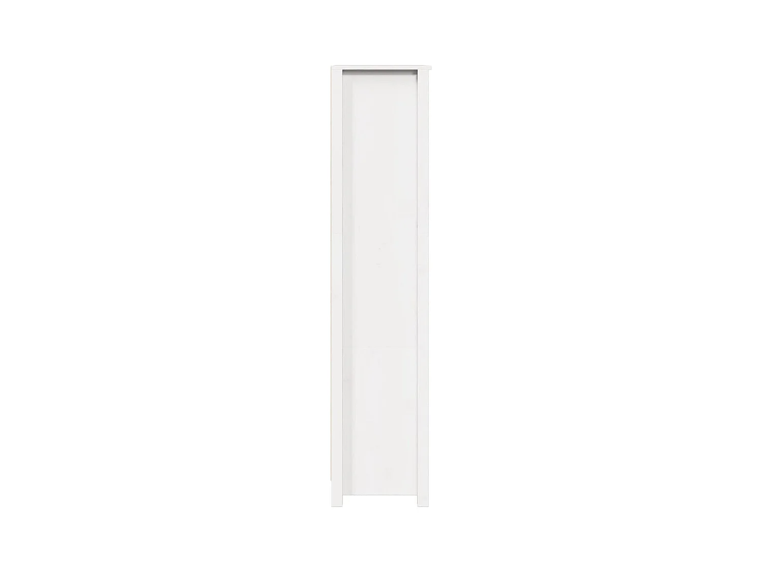 Buffet aparador cômoda armário organizador unidade cozinha sala sala alta 80 x 35 x 154 cm madeira maciça de pinho branco 02_0032770