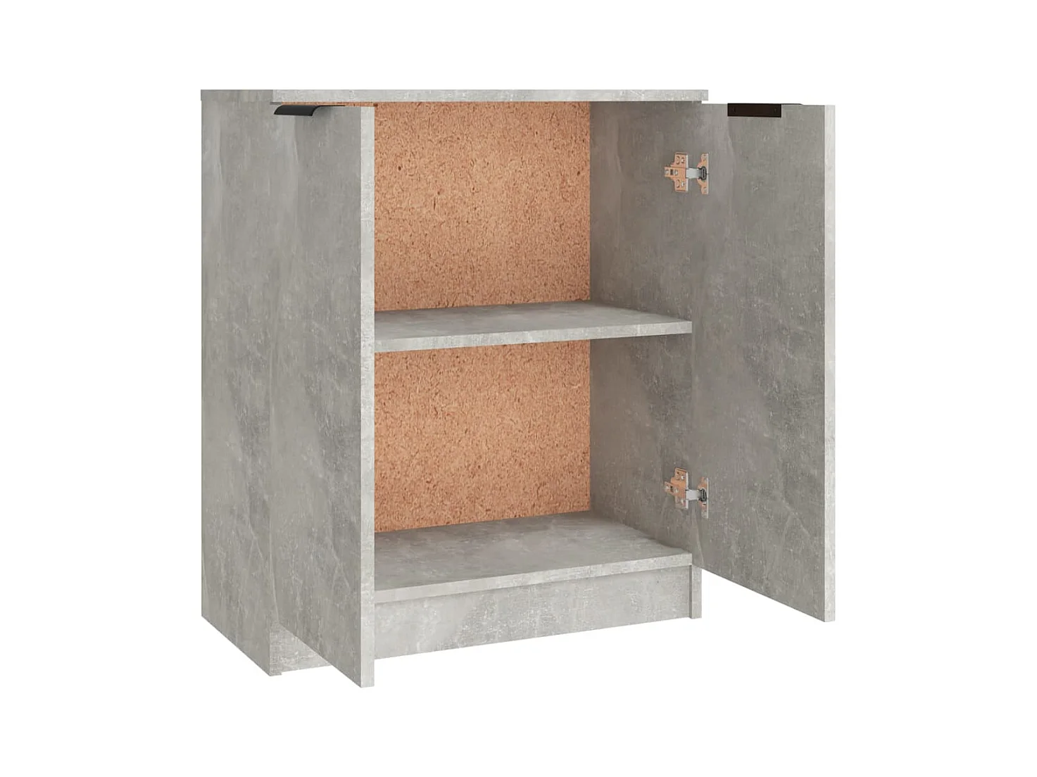 Credenza buffet cassettiera mobile contenitore organizer cucina soggiorno soggiorni 3 pz derivati ​​del legno grigio 02_0037137