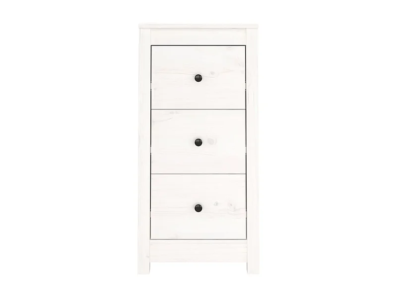 Aparador buffet cómoda armario mueble organizador cocina salón salón juego de 2 40 x 35 x 80 cm madera maciza de pino blanco 02_0036665