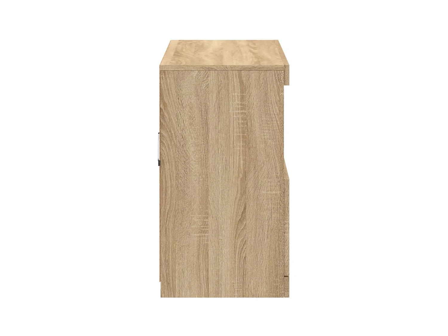 Aparador buffet cómoda armario mueble organizador cocina salón salón con luces LED Sonoma 81 x 37 x 67 cm marrón 02_0029971