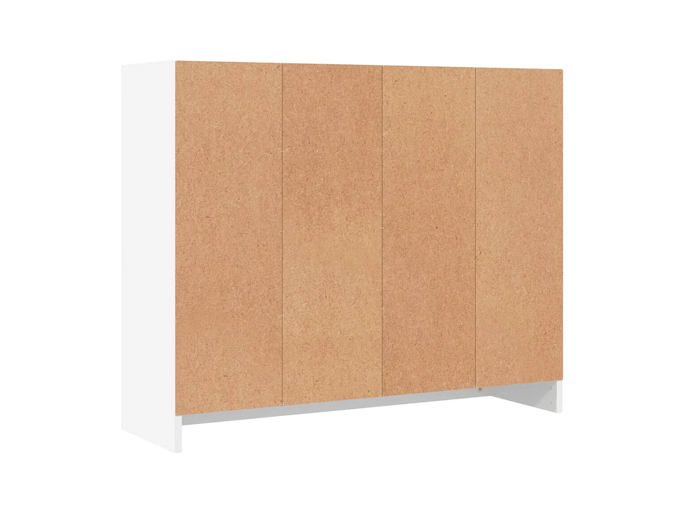 Aparador buffet cómoda mueble almacenaje organizador cocina salón salón 91 x 28 x 75 cm madera contrachapada blanco 02_0030537