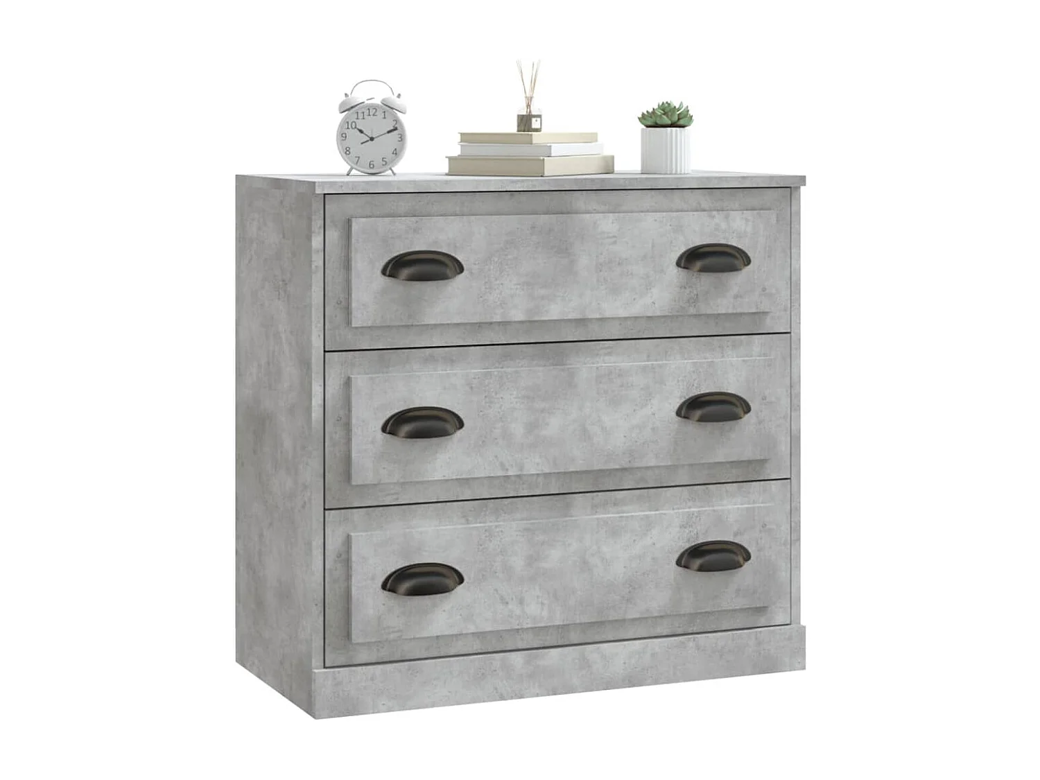 Aparador buffet cómoda mueble mueble de almacenaje organizador cocina salón salón 70 x 35,5 x 67,5 cm madera contrachapada gris 02_0032082