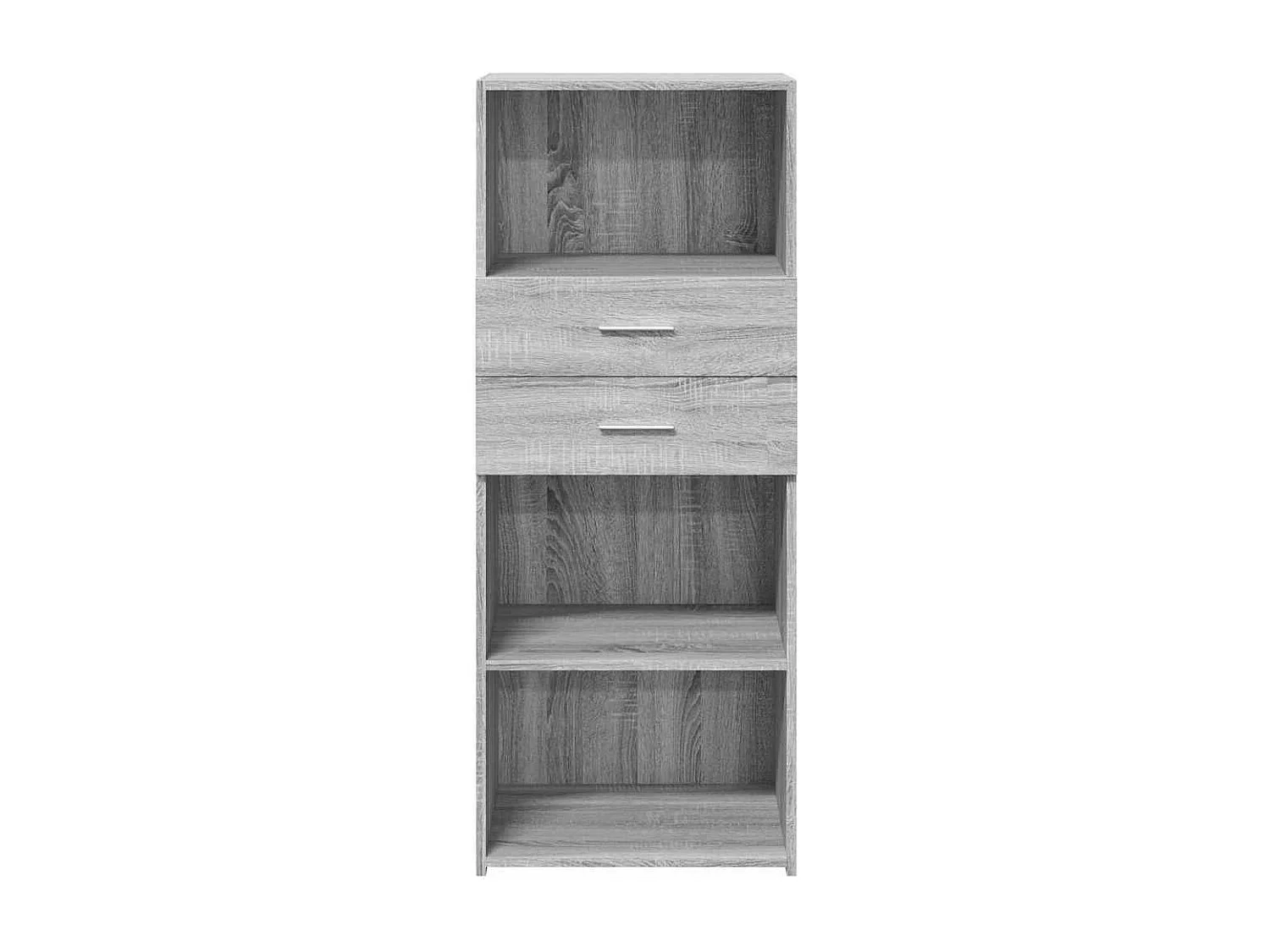 Aparador buffet cómoda mueble almacenaje organizador cocina salón salón alto Sonoma 50 x 42,5 x 124 cm madera contrachapada gris 02_0035372