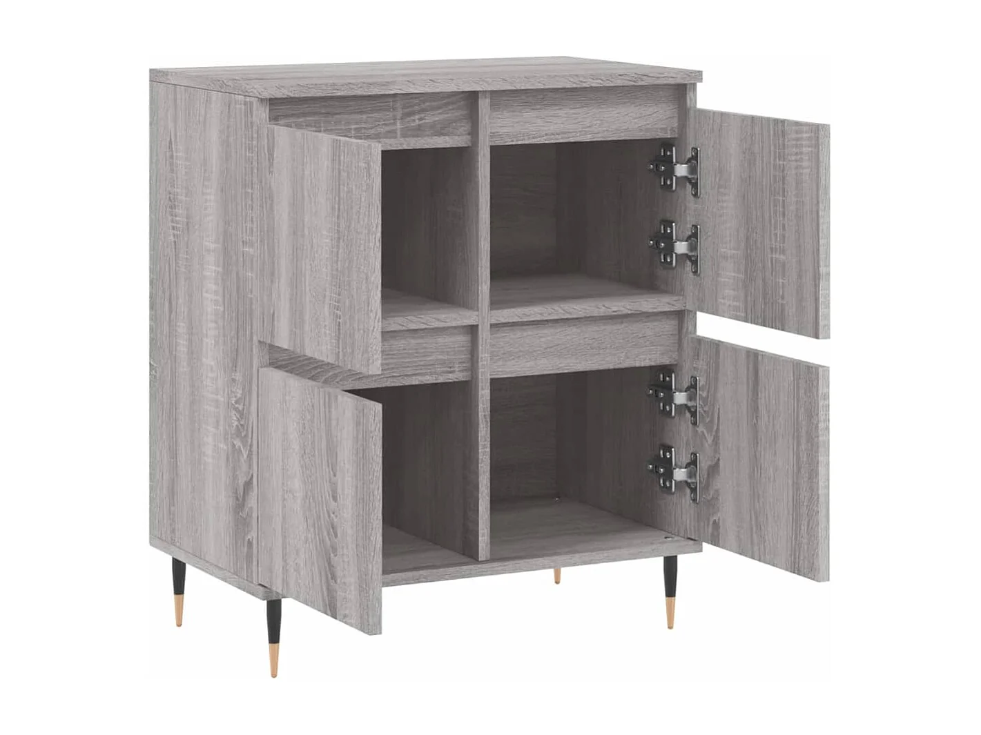 Credenza buffet cassettiera mobile contenitore organizer cucina soggiorno salonsonoma 60 x 35 x 70 cm pannelli compositi grigio 02_0036394