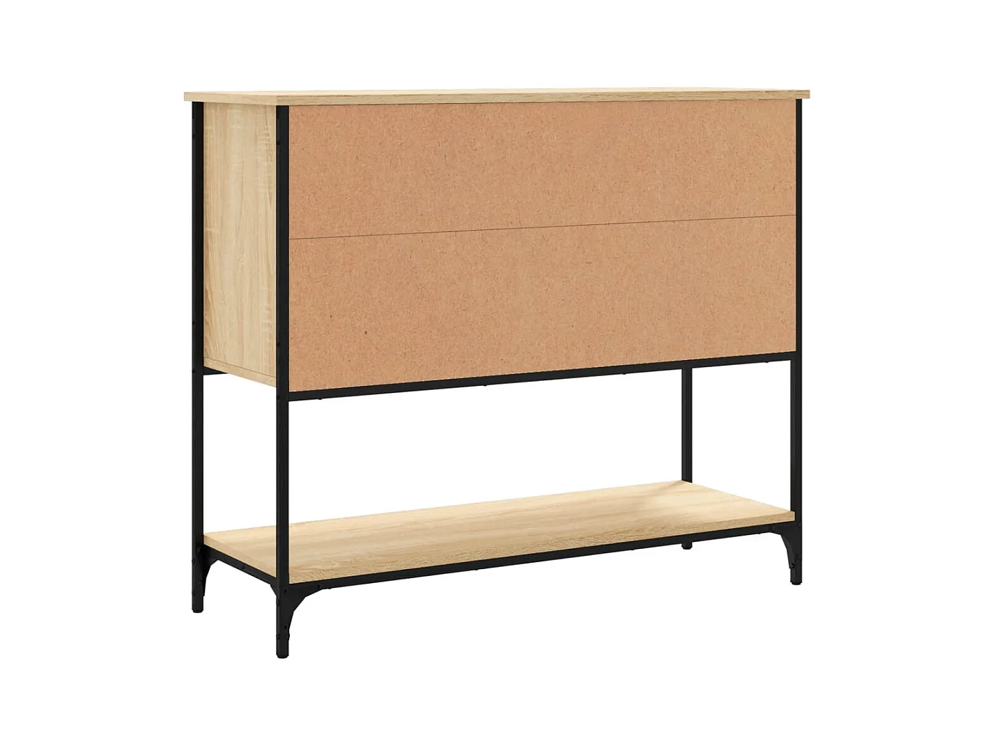 Aparador buffet cômoda armário organizador cozinha sala sala Sonoma 100 x 36 x 85 cm madeira trabalhada marrom 02_0031473
