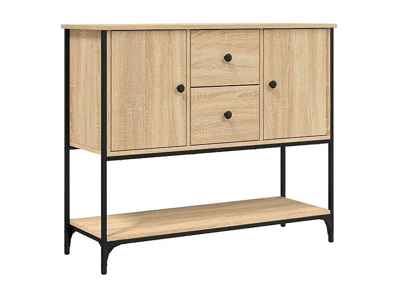 bahut commode armoire bois marron 100 x 36 x 85 cm 02_0031473