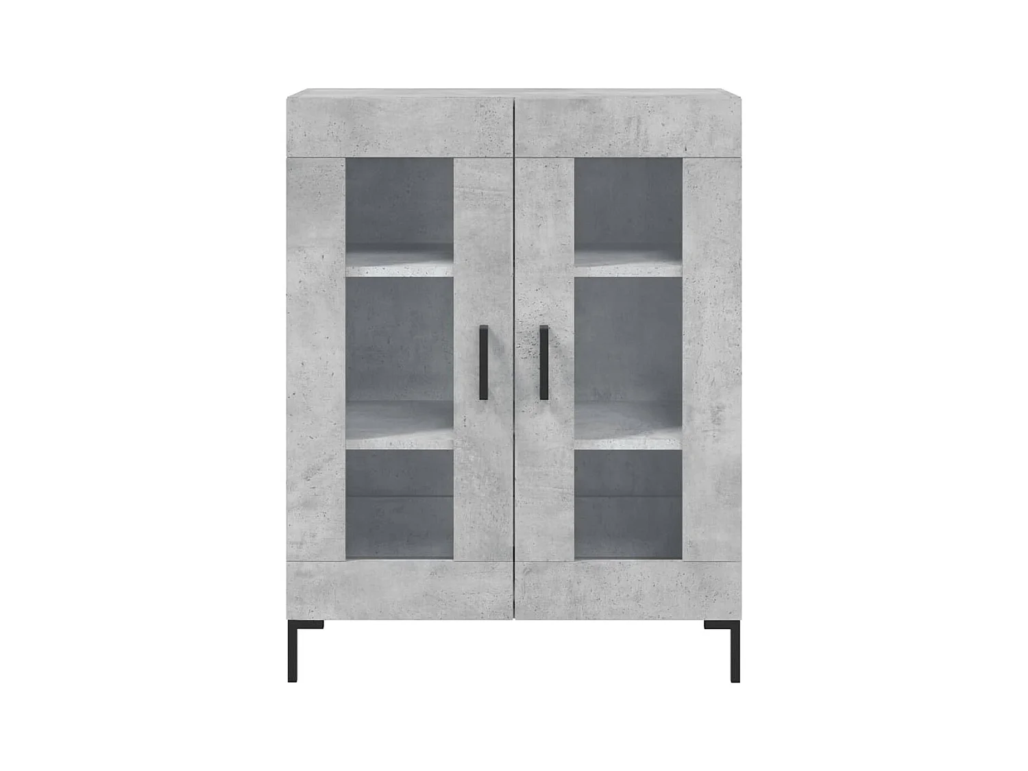 Credenza buffet cassettiera mobile contenitore organizer cucina soggiorno soggiorno 69,5 x 34 x 90 cm derivati ​​del legno grigio 02_0032075