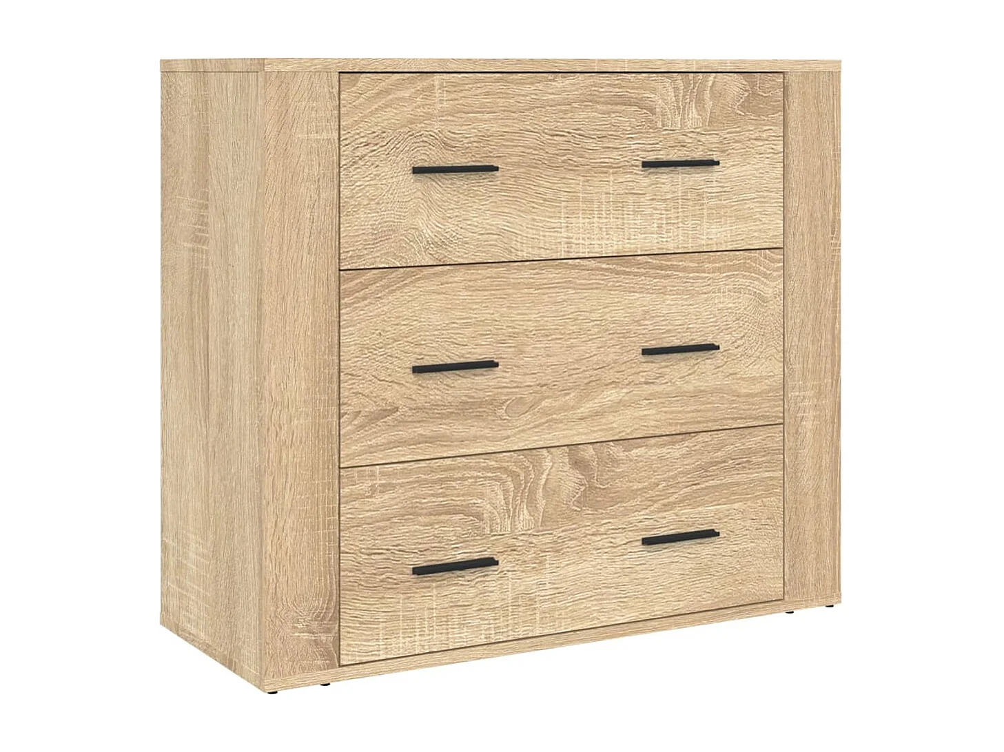 Buffet aparador cómoda armario mueble organizador cocina salón salón alto madera contrachapada sonoma marrón 02_0034214