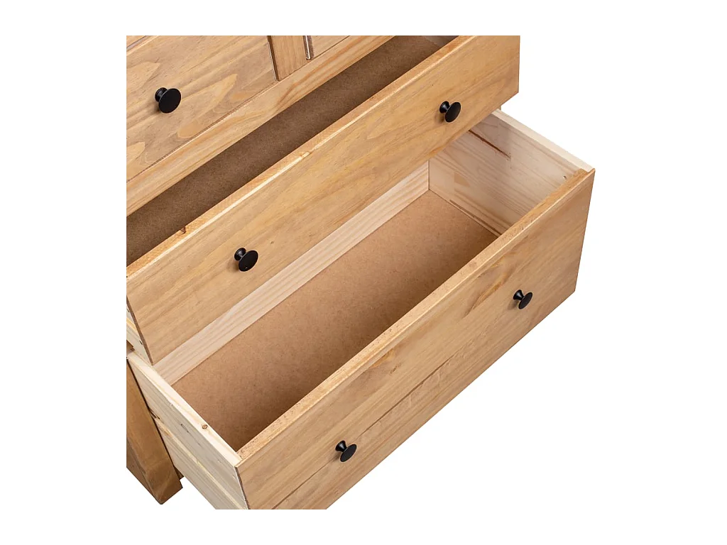 Aparador buffet cômoda armário organizador cozinha sala sala 80 x 40 x 83 cm Pinho Panamá Gama marrom 02_0029659