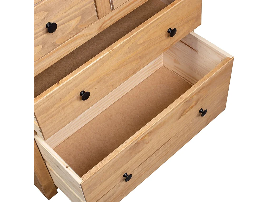 Aparador buffet cómoda armario unidad de almacenamiento organizador cocina salón salón 80 x 40 x 83 cm Pino gama Panamá marrón 02_0029659