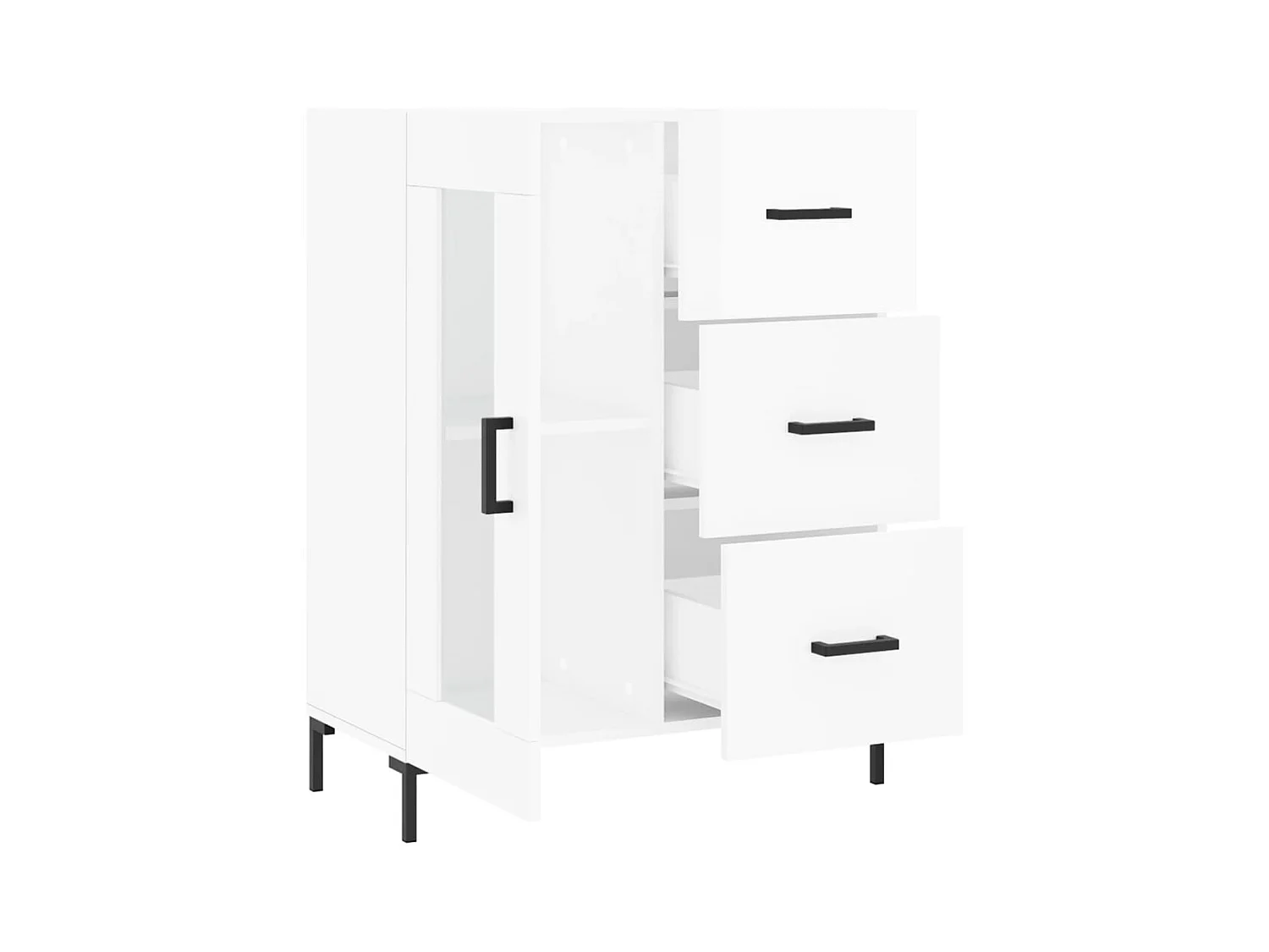 bahut commode armoire bois blanche 69.5 x 34 x 90 cm 02_0030694