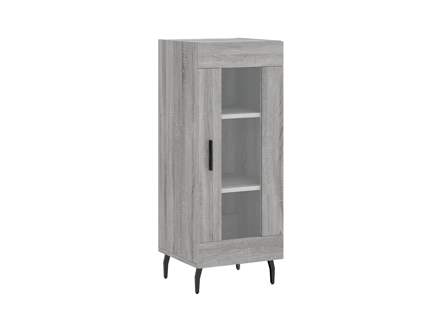 Credenza cassettiera cassettiera mobile contenitore organizer cucina soggiorno soggiorno Sonoma 34,5 x 34 x 90 cm derivati ​​del legno grigio 02_0036324