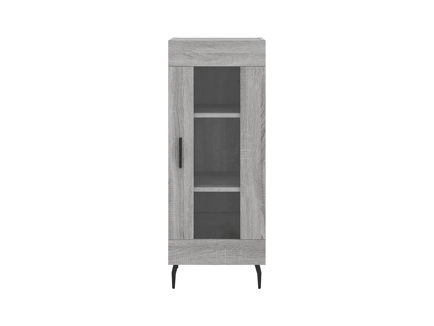 Credenza cassettiera cassettiera mobile contenitore organizer cucina soggiorno soggiorno Sonoma 34,5 x 34 x 90 cm derivati ​​del legno grigio 02_0036324