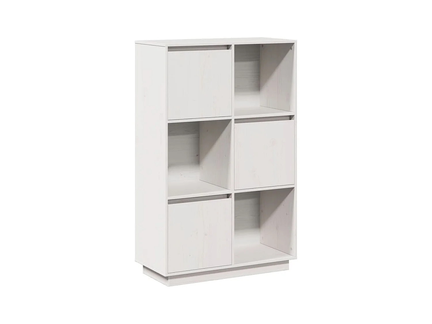Buffet credenza cassettiera mobile contenitore organizer cucina soggiorno soggiorno alto 74 x 35 x 117 cm legno massello di pino bianco 02_0032769