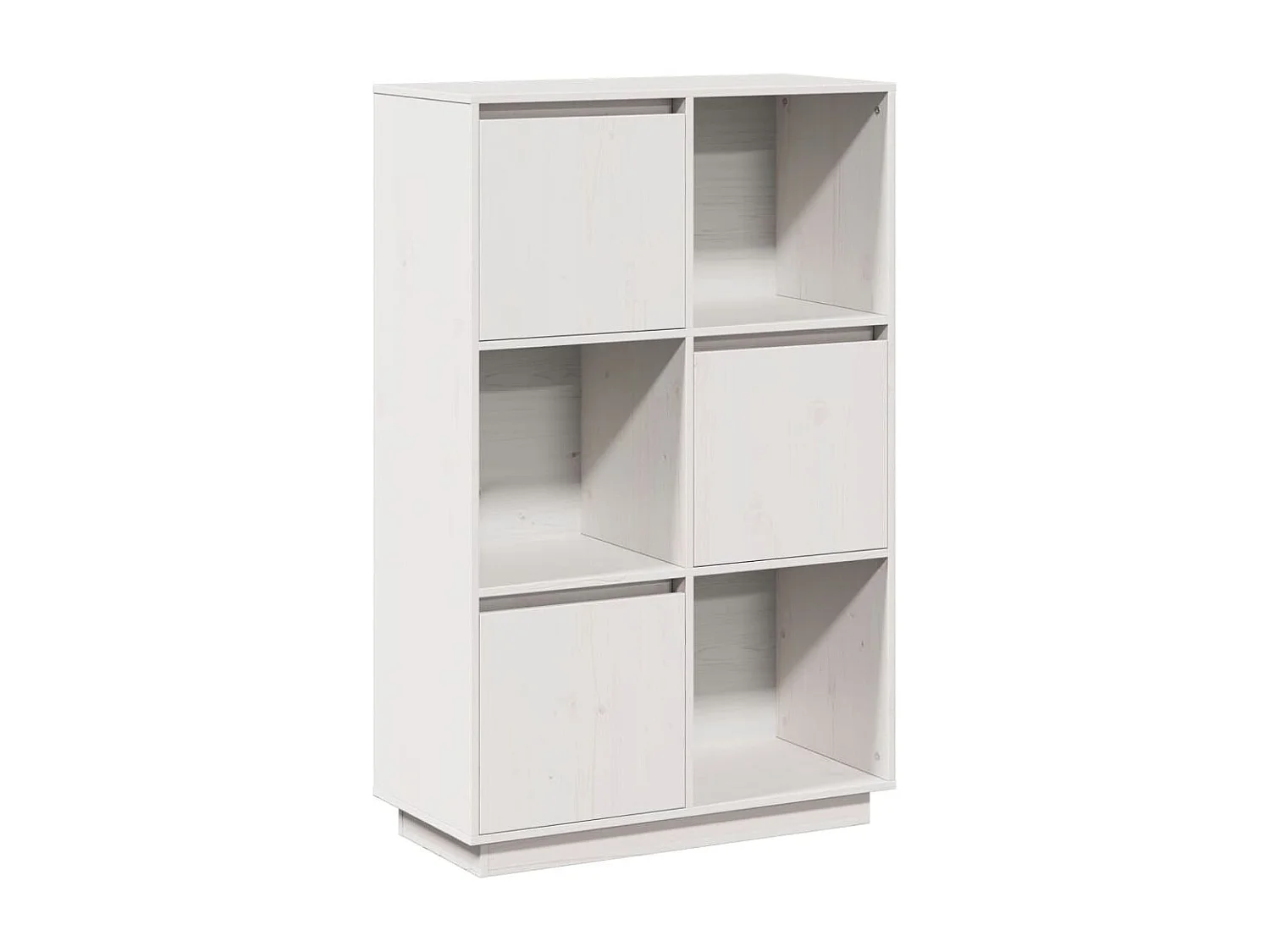 Aparador buffet cómoda armario mueble organizador cocina salón salón alto 74 x 35 x 117 cm madera maciza de pino blanco 02_0032769