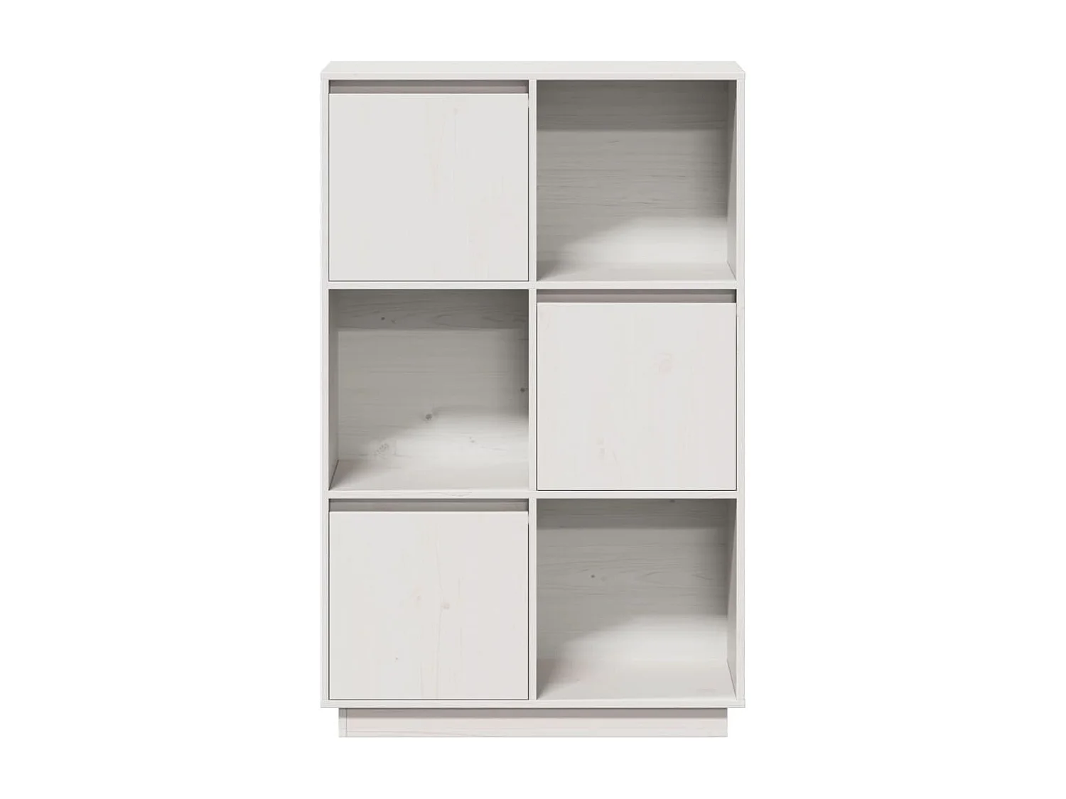 Aparador buffet cómoda armario mueble organizador cocina salón salón alto 74 x 35 x 117 cm madera maciza de pino blanco 02_0032769