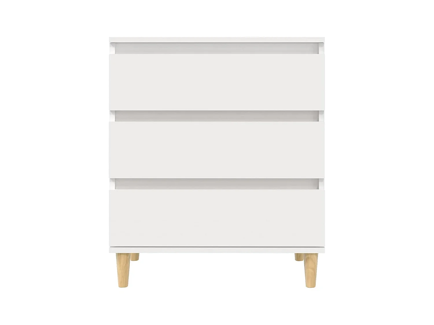 Credenza cassettiera cassettiera mobile contenitore organizer cucina soggiorno soggiorno 60 x 35 x 70 cm derivati ​​del legno bianco 02_0030352