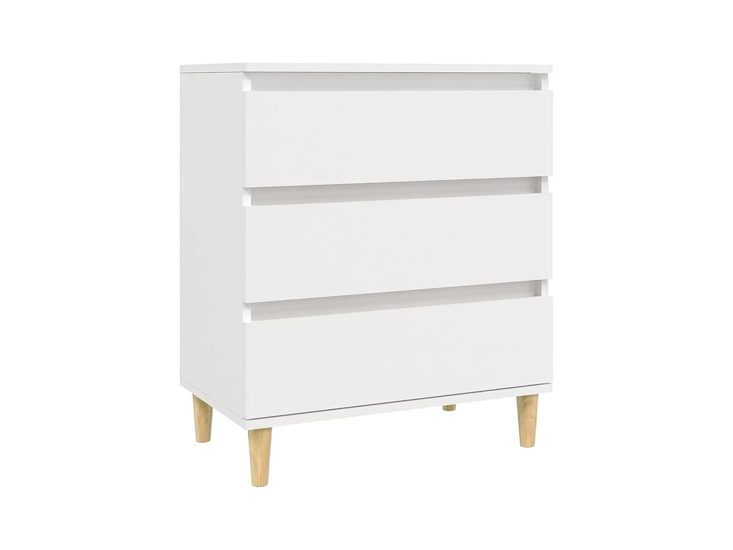 Credenza cassettiera cassettiera mobile contenitore organizer cucina soggiorno soggiorno 60 x 35 x 70 cm derivati ​​del legno bianco 02_0030352