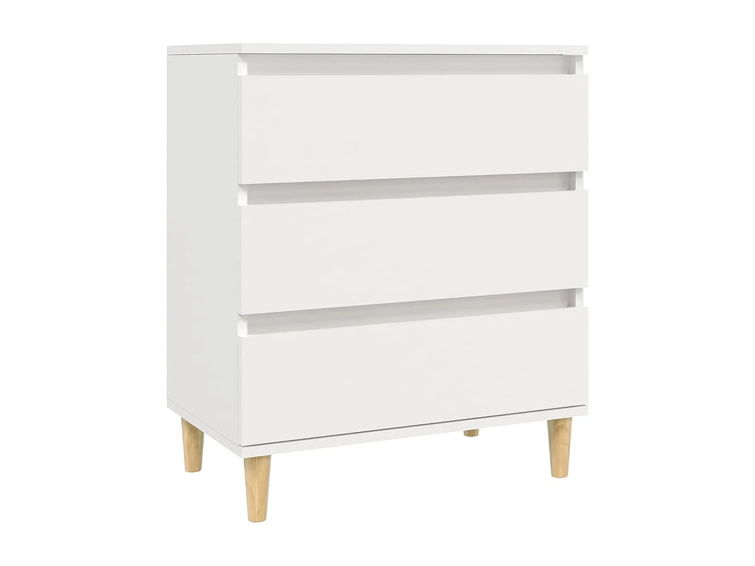 Aparador cómoda cómoda mueble mueble de almacenaje organizador cocina salón salón 60 x 35 x 70 cm madera contrachapada blanco 02_0030352