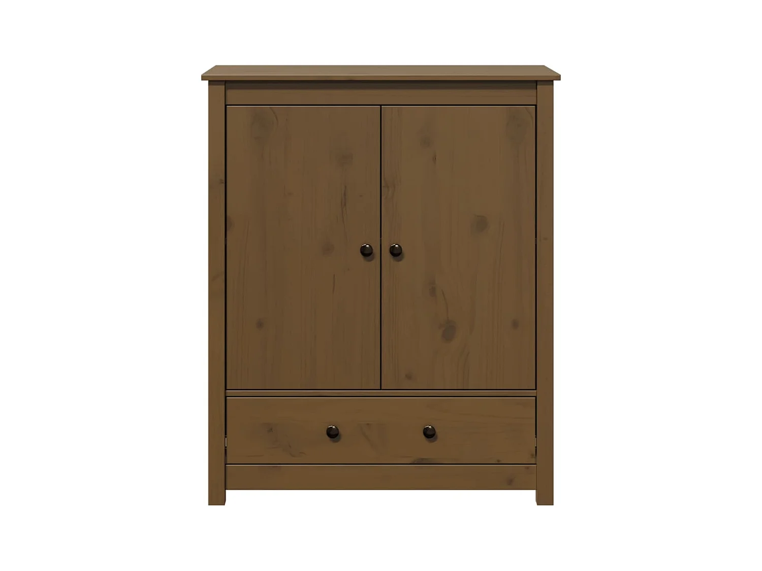 Aparador buffet cómoda mueble mueble de almacenaje organizador cocina salón salón 83 x 41,5 x 100 cm madera maciza de pino marrón 02_0035767