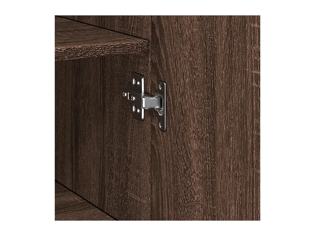 Buffet aparador cômoda armário unidade de armazenamento organizador cozinha sala sala alta 45 x 42,5 x 185 cm madeira trabalhada marrom 02_0033722