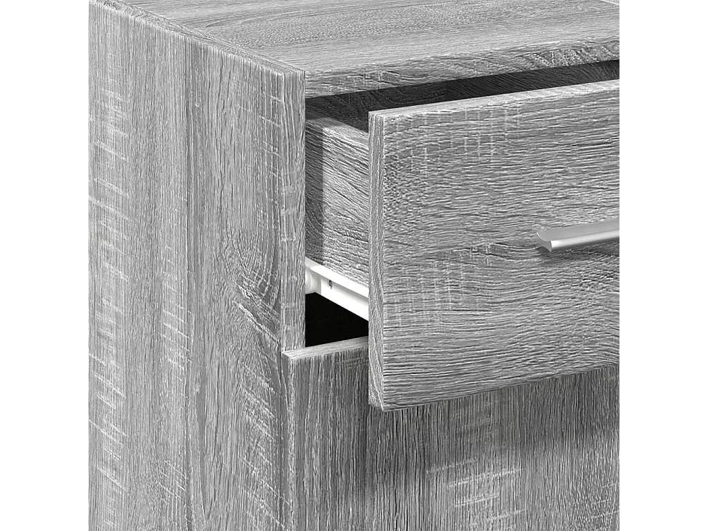 Credenza buffet cassettiera mobile contenitore organizer cucina soggiorno salonsonoma 30 x 42,5 x 93 cm pannelli compositi grigio 02_0036293