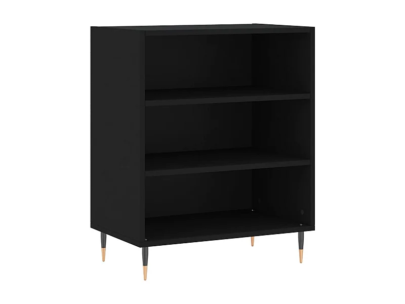 Credenza buffet cassettiera mobile contenitore organizer cucina soggiorno soggiorno 57 x 35 x 70 cm multistrato nero 02_0035956
