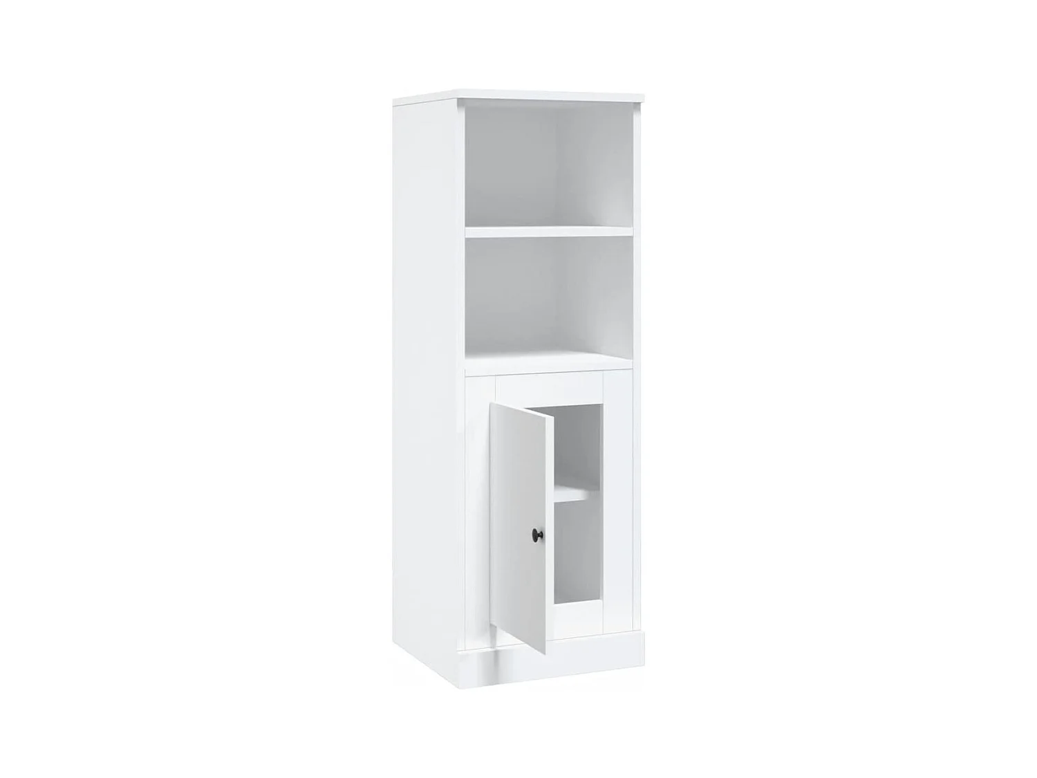 Aparador buffet cómoda armario mueble organizador cocina salón salón alto 36 x 35,5 x 103,5 cm madera contrachapada blanco 02_0032437