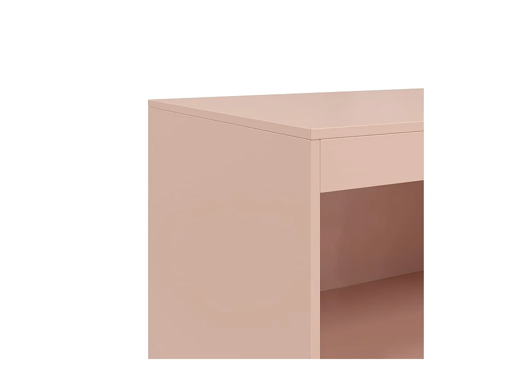 Aparador Buffet cômoda armário organizador cozinha sala sala 67 x 39 x 107 cm aço Rosa 02_0036203