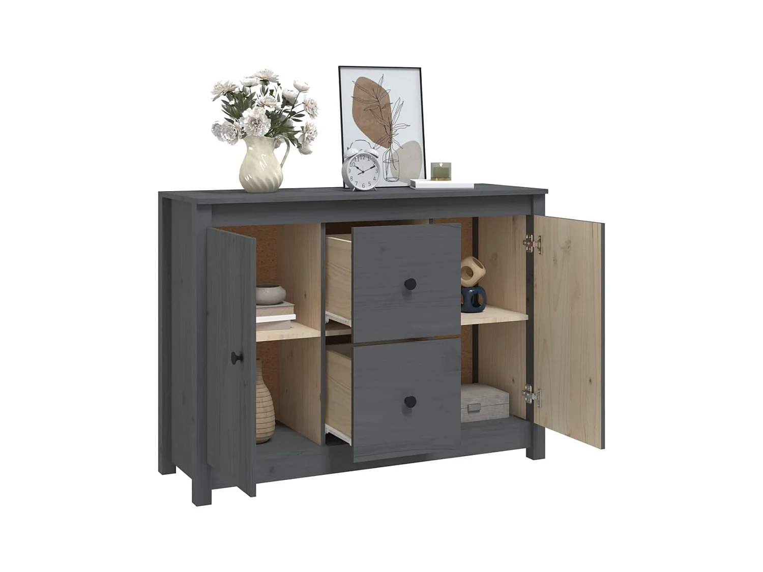 bahut commode armoire bois marron 100 x 35 x 74 cm 02_0031764