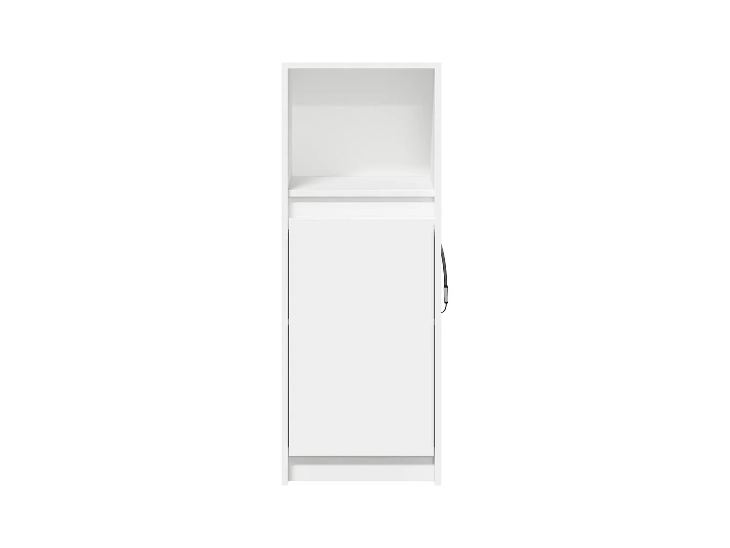Credenza Credenza Cassettiera Armadietto Portaoggetti Organizer Cucina Soggiorno Soggiorno con LED 38 x 34 x 100 cm Legno composito bianco 02_0029770