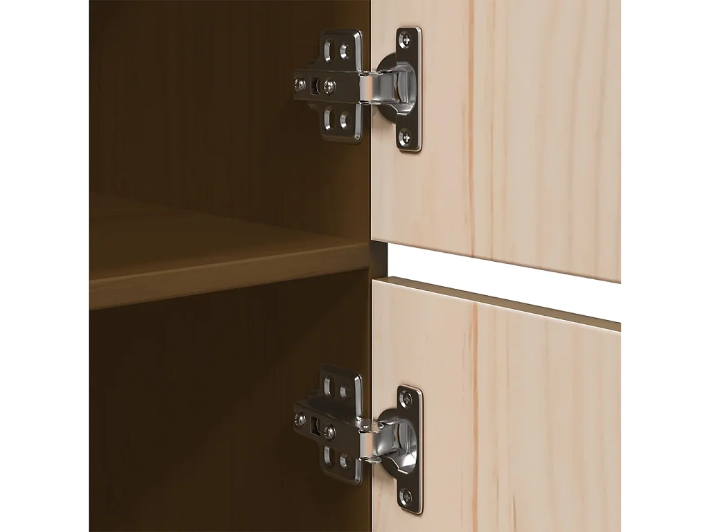 Credenza cassettiera cassettiera mobile contenitore organizer cucina soggiorno soggiorno alto 34 x 40 x 108,5 cm legno di pino massiccio marrone 02_0034751